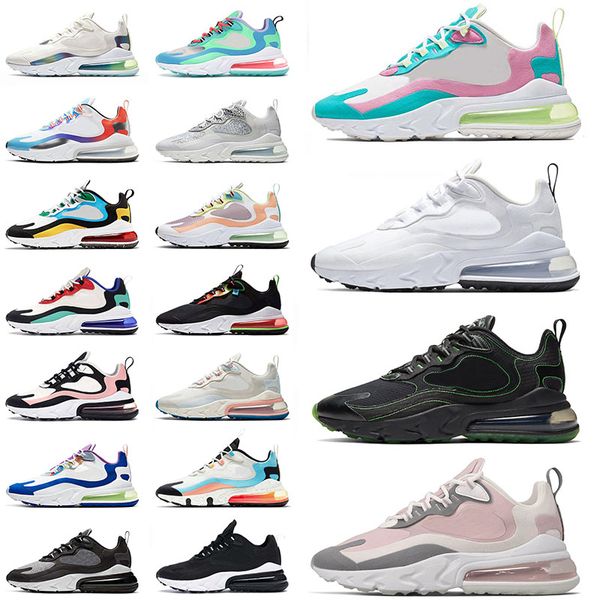 

selling og 27c react cushion mens women running shoes pastel triple white black green plum chalk bubble pack optical trainers sneakers, White;red