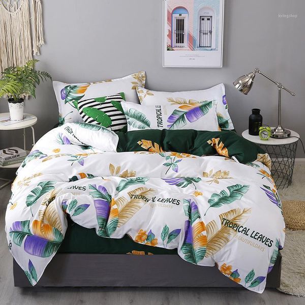 

bedding set twin full  king size single bed duvet cover sets print bed linen quilt covers xf754-311