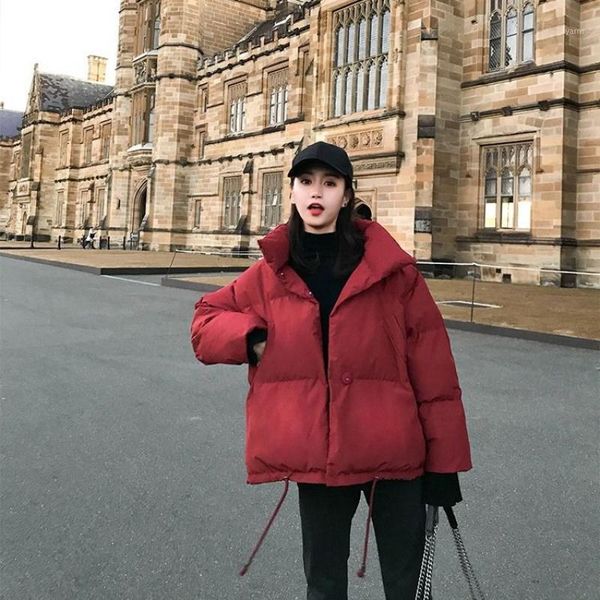 

cotton clothing woman short parka thick cotton jacket student jacket warm1, Black