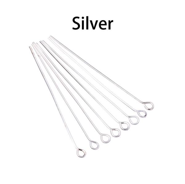 

200pcs eye head pins 20 25 30 35 40 45 50 mm eye pins findings for diy jewelry making jewelry accessories f sqcvih, Gray