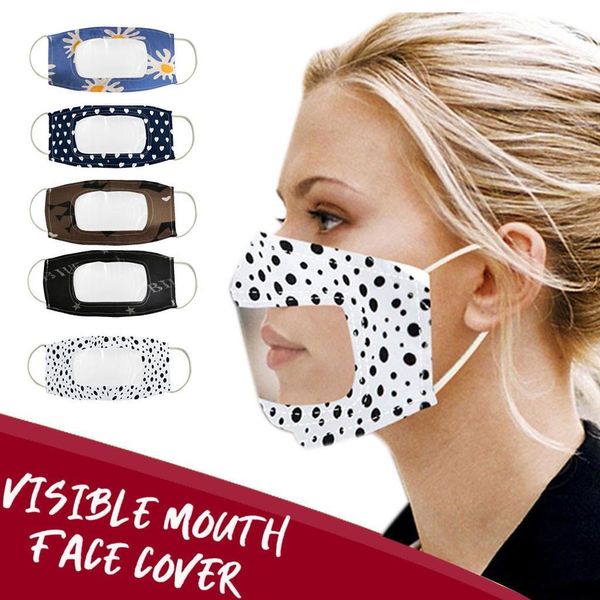 

smile communicator face mask with clear vinyl visible expression lip reading mouth mask mouth caps mouth muffle masques wmtcjm bdesybag