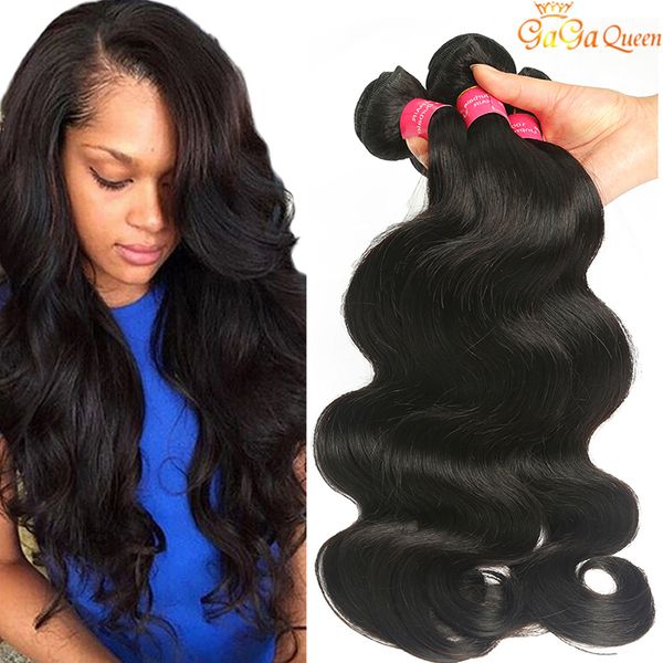 

mink brazilian body wave straight deep wave water wave hair unprocessed human hair extensions brazilian body hair weave bundles, Black