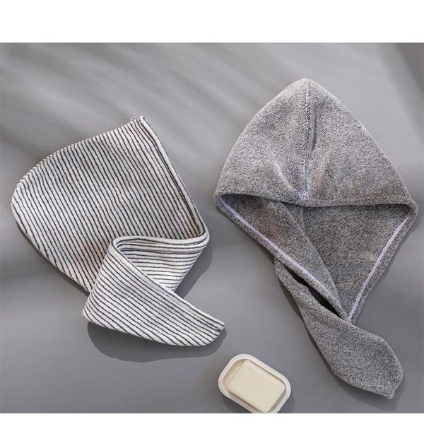 

new fiber bath cap coral velvet dry hair towel household baotou water absorption fast drying thickening f wmtztm