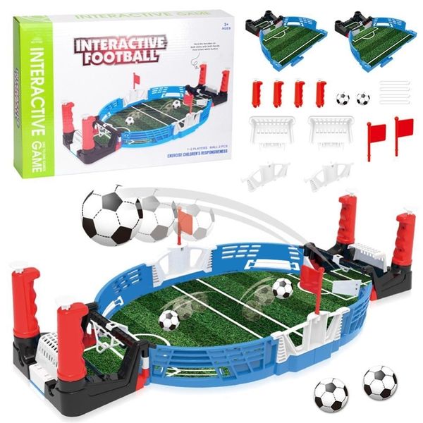 

mini table football field with balls home match toy for kids competitive football toy double battle puzzle board game y200413