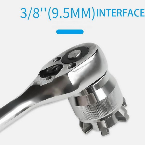 

1pc 3/8 inch drive 10-19 mm adjustable hex universal socket torque ratchet socket adapter wrench head spanner sleeve repair tool1