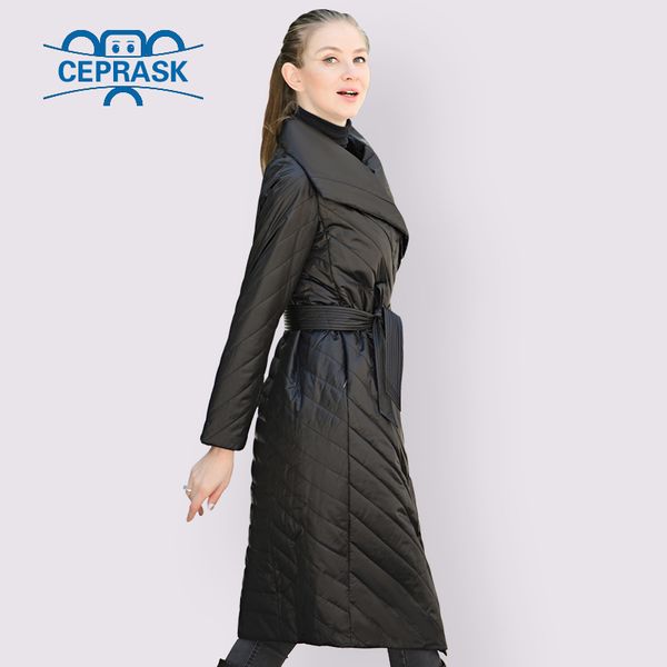 

jas women's high women ceprask with herfst dunne new x-lange quality size 6xl parka 2020 designs lente belt european plus wenbo, Black