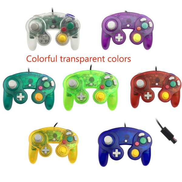 

game controllers & joysticks transparent color usb wired gamepad controller joypad with single point for gamecube pc n-g-c joystick