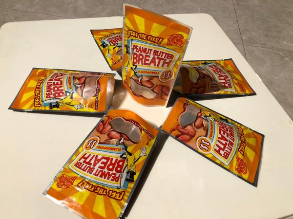 

fire peanut butter breath edibles packaging local mylar bags sf california 3.5-7g bbydxr bdebaby
