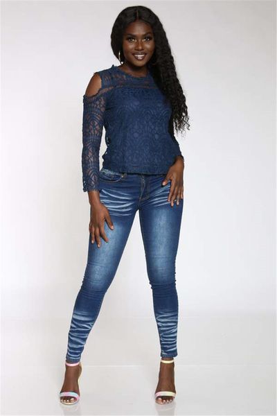 

stacked womens designer jeans fashion slim low waist womens pencil pants casual spring autumn females clothing, Blue