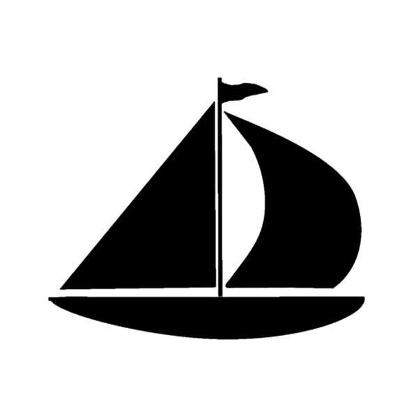 

13.8*11.4cm funny sailing boat graphic car sticker vinyl sport c16-0993