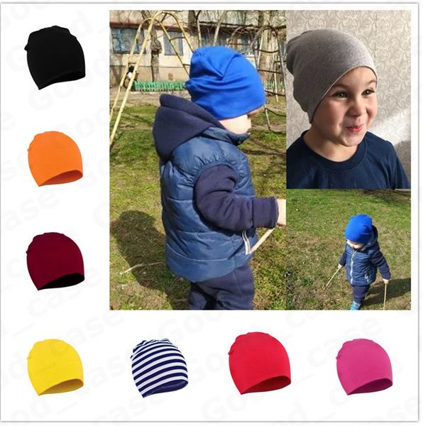 

toddler newborn baby hats winter warm knit hat kids boys girls candy color knitting hats infant outdoor beanies caps skull hats f101301, Yellow