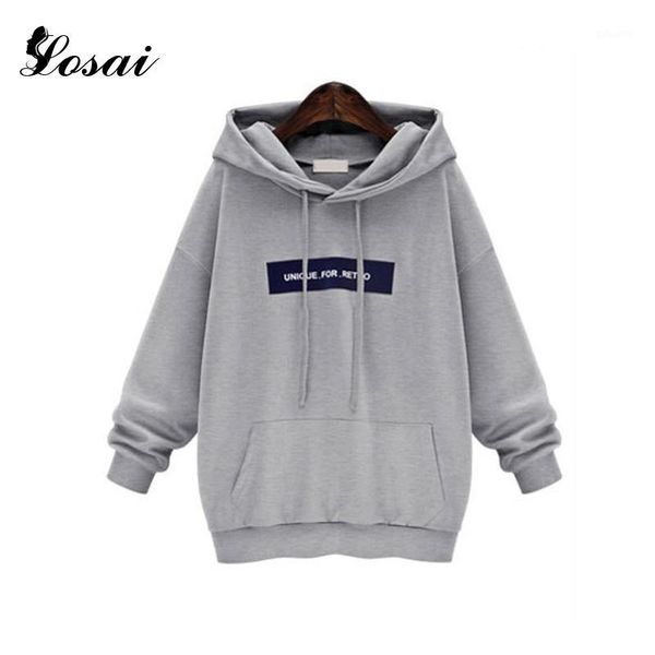

wholesale- new autumn hoodies oversize xl-5xl sweatshirt female leisure loose warm pullovers long sleeve print hoodies pink gary1, Black