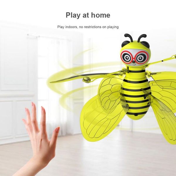 

mini bee induction drone remote control plane helicopter model child's birthday present both boy and girl