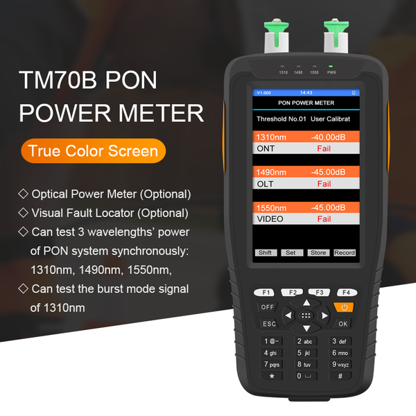 

fiber optic equipment ftth pon power meter 1310/1490/1550nm
