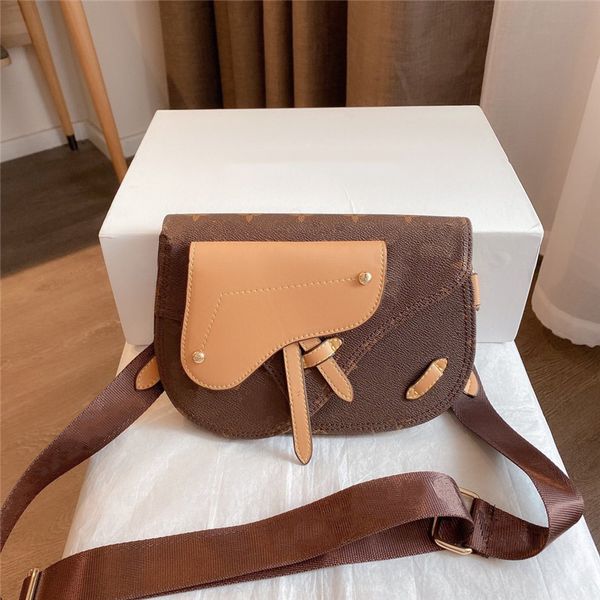 

fashion crossbody bags womens mens saddle bag handbag pu leather purses messenger bag chest waist bags size 24*17*5 cm
