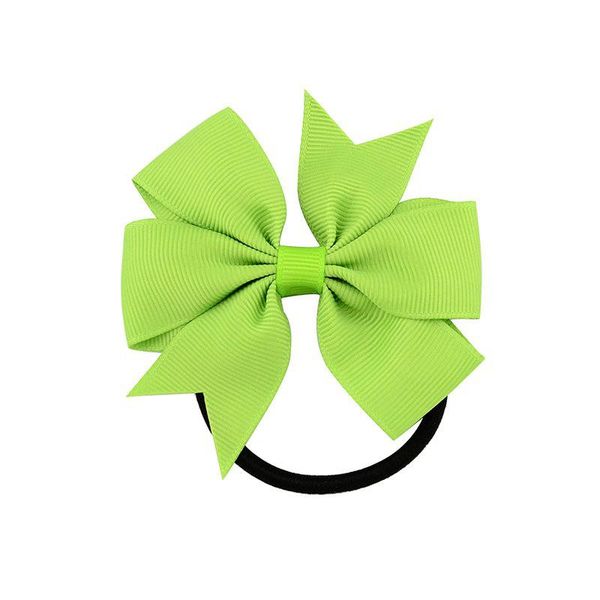 

candy color bow elastic baby girls hair rope ponytail ribbon holders hair bands baby hair accessories headwear wmtuwb, Slivery;white