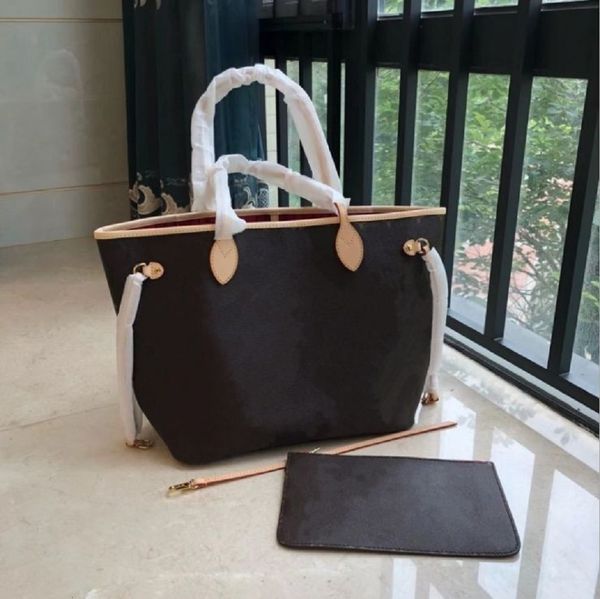 

outlet 4 colors lattice 2pcs set totes women ladies handbag lady clutch purse retro shoulder bags #518