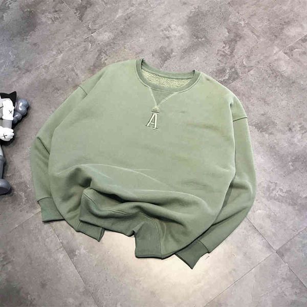 

2022 factory wholesale new model the g + round neck pullover in autumn winter 21 is white and thin, embroidered letters for lovers, Black