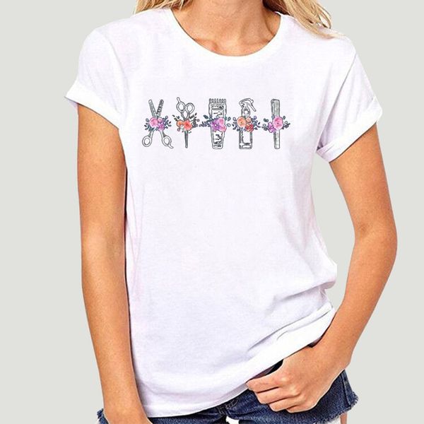 

hairdresser floral ladies t-shirt cotton s-3xl cool tee shirt-0927a sport hooded sweatshirt hoodie