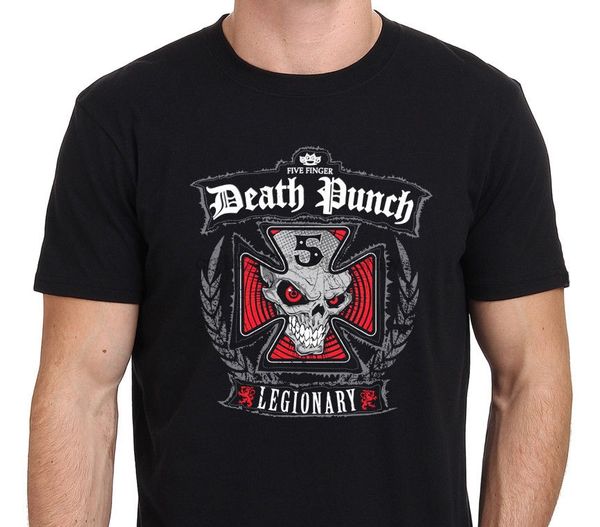

five finger death punch legionary men& black s xxxl short sleeve cotton original hoodie designers t shirts sweatshirt