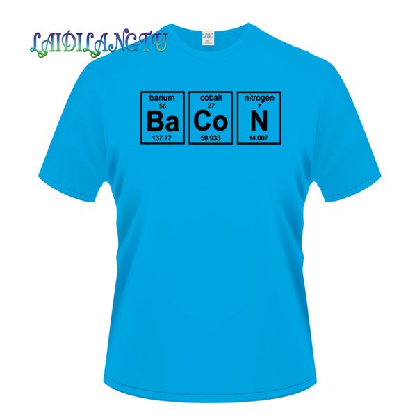 

summer style chemical bacon t shirts men short sleeve funny chemistry science t-shirt camisetas 1 sport hooded sweatshirt hoodie