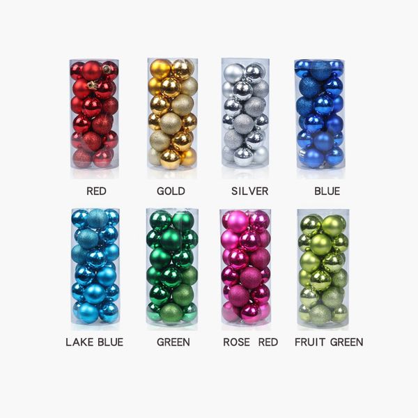 

newhanging tree 24pcs 3 декоративные 4cm / шар украшения елочные шары 7