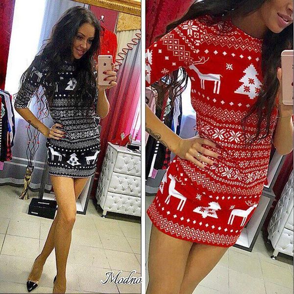 

autumn winter knitting sweater dress women clothes christmas party bodycon casual ladies mini dress long sleeve regular size, Black;gray
