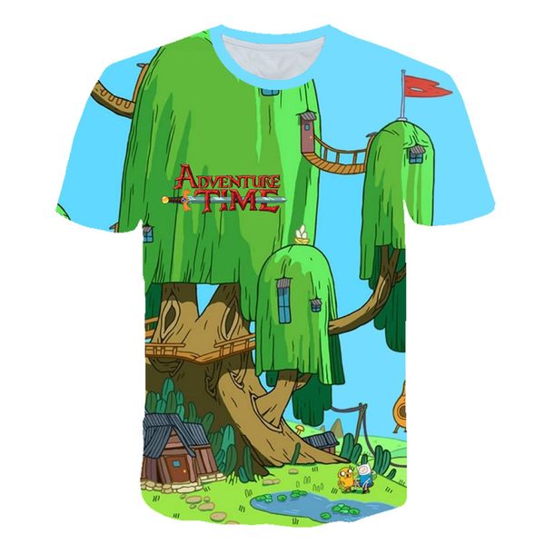 

style adventure time jake and finn singing playing guitar men lovely 3d print shirts humor plus size kawaii men clothing