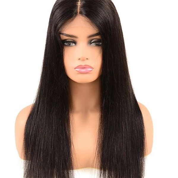 

straight wig 4x4 lace closure human hair wigs for black women 2x4 lace wig pre plucked with baby hair brazilian remy human, Black;brown