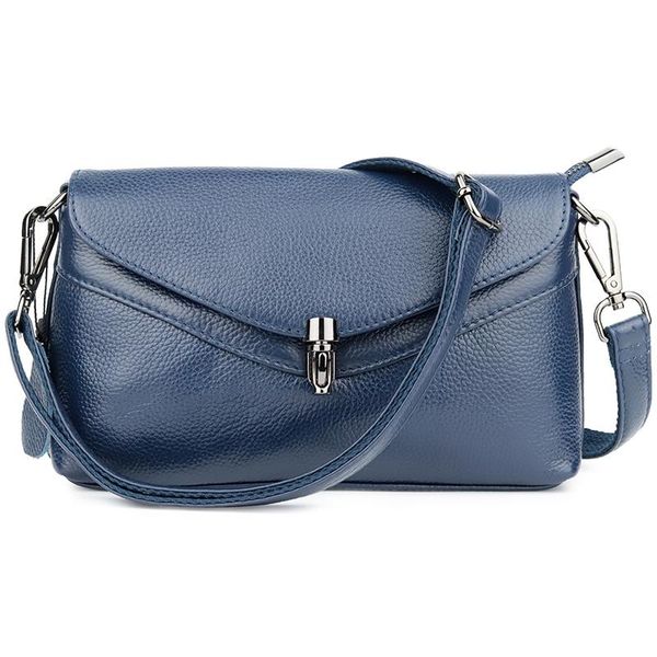 

new arrivals metal lock envelope ladies cross-body bags 2020 brand designer high-end market genuine leather female messenger bag