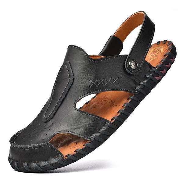 

sandals shoe geta slippers luxury samool men piel sandalias male loop hombre cuero para rubber sandles shoes de big toe for man1, Black