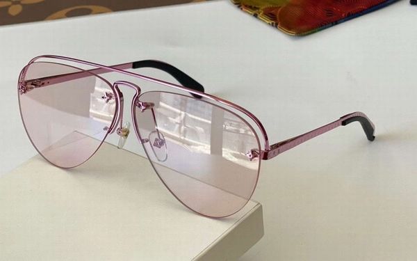 

fashion women the party sunglasses gold pink shaded rimless pilot sun glasses uv400 protection eyewear with box, White;black