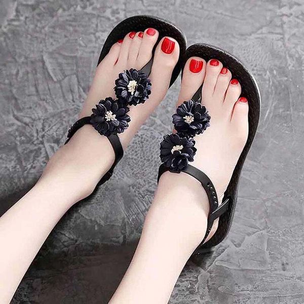 

classics women's sandalsfashion beach thick bottom sandals alphabet lady sandals leather high heel shoes 07 p124, Black