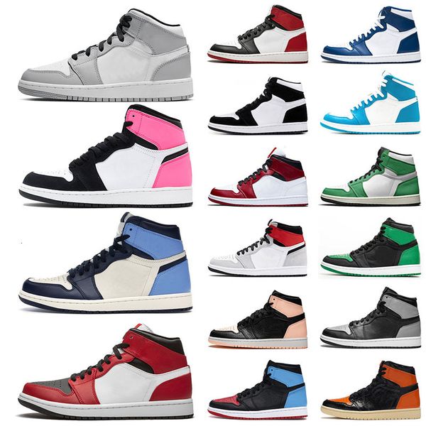 

1 mens women basketball shoes mid smoke grey high obsidian chicago low trainers sports sneakers