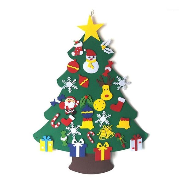 

kids diy felt christmas tree decoration wall hanging ornaments children new year gifts1