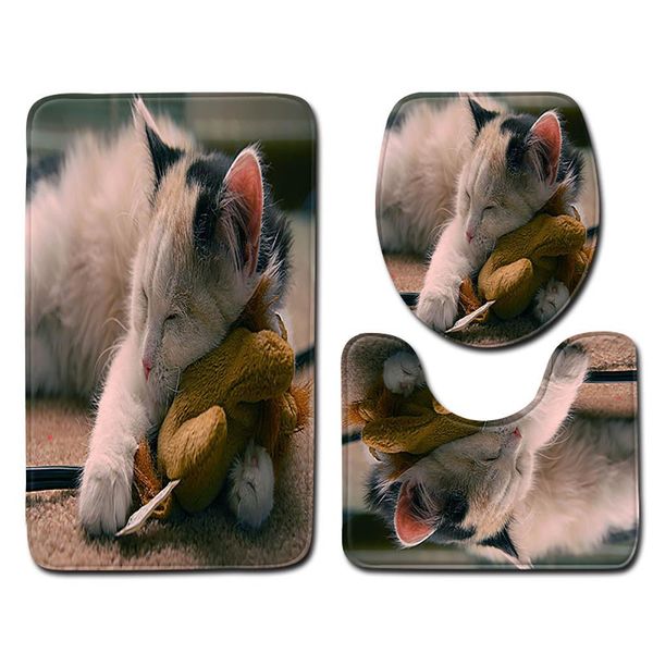 

3шт non скольжению коврик для ванной ванная кухня ковер doormats декор главная сад декоративные товары инструмент drop доставка sqcigx home0