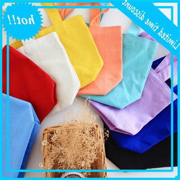 

z01 bento solid color portable canvas lunch box cosmetic hand storage bag