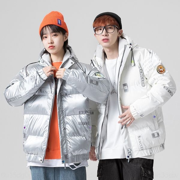 

wxia womens womens down jacket fashion personality zipper pocket jackets winter winter 2020 and coats thin warm loose down jacket, Black;brown