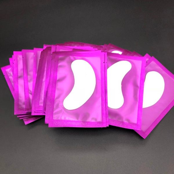

false eyelashes 300pairs purple paper patches eyelash under eye pads lash extension tips sticker wraps tool