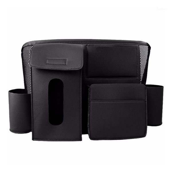 

car organizer seat back storage bag between hanger luggage holder backseat pu leather multi pocket car styling stowing tidying1
