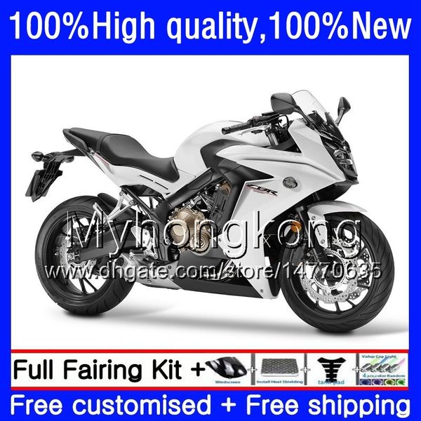 Kit para Honda CBR 650 F CBR650F 2011 branco pérola 2012 2013 2014 2015 53HM.8 CBR 650F CBR650 F CBR650 CBR650F 11 12 13 14 15 16 carenagens