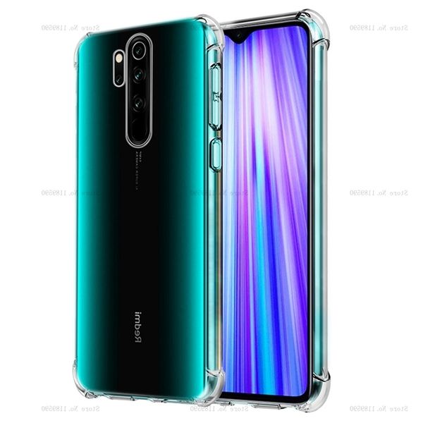 

роскошное ударопрочный силиконовый телефон случае для xiaomi реого примечания 8t 8 8а mi ет pro 9 se a3 lite 10 9s прозрачная крышка protect
