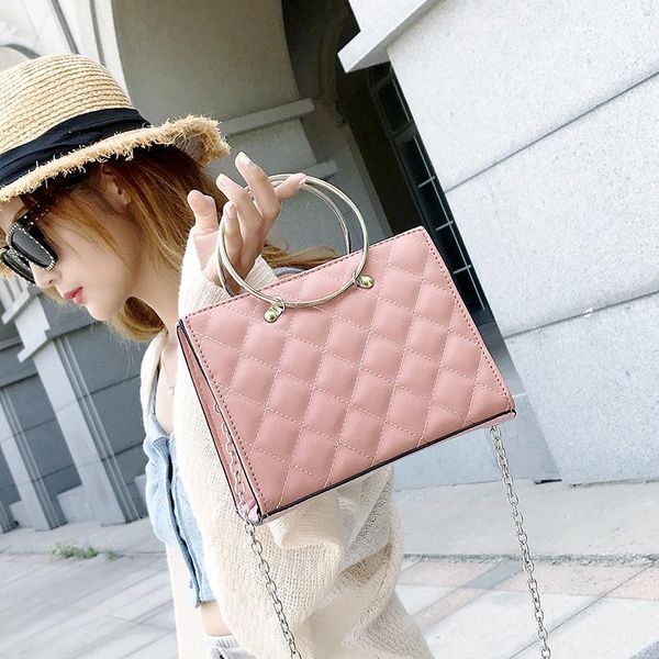 

hansomfy messenger bag women handbag cross body leather plaid new fashion woman crossbody bag female pu leather sac a main mq-17
