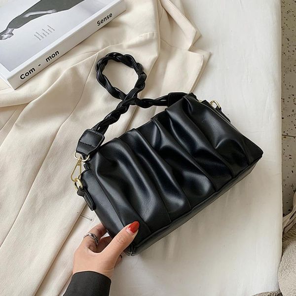 

eam] vintage solid pu кожи плеча простые сумки для женщин 2020 малый crossbody сумка путешествия склонны сумки и кошельки 8a147