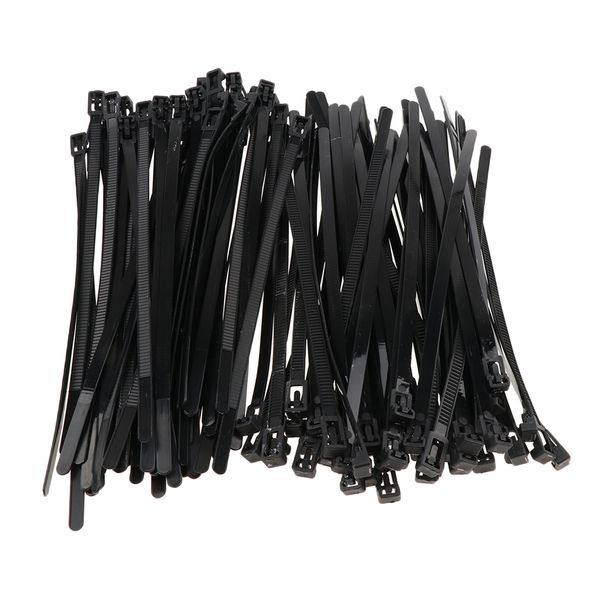 

100 pieces adjustable nylon cable ties cord for electrical appliance 8mm