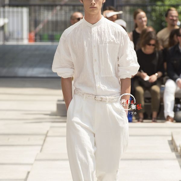 

2021 new s-6xl spring autumn runway loose leg-wide overalls modern hairstylist pants. 0pmn, Black