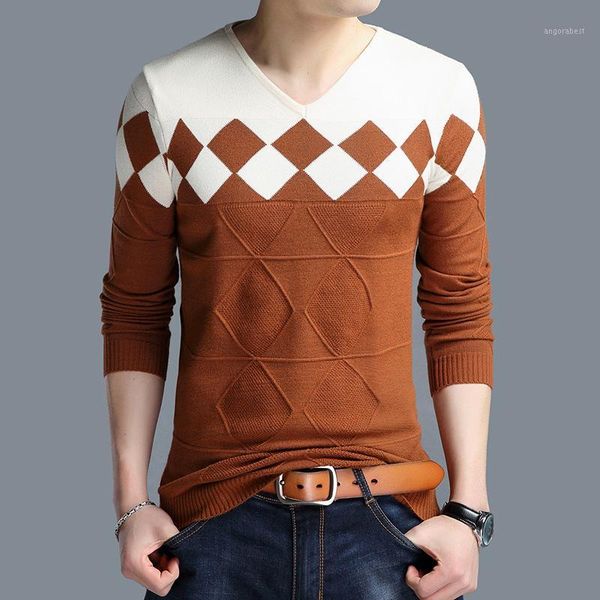 

new cotton men autumn winter sweater jersey jumper pullover v-neck knitted robe hombre pull homme hiver sweaters1, White;black