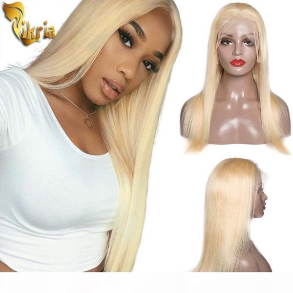 

straight 613 blonde lace front human hair wigs full lace wigs transparent lace glueless pre plucked natural hairline for black women 8~20, Black;brown