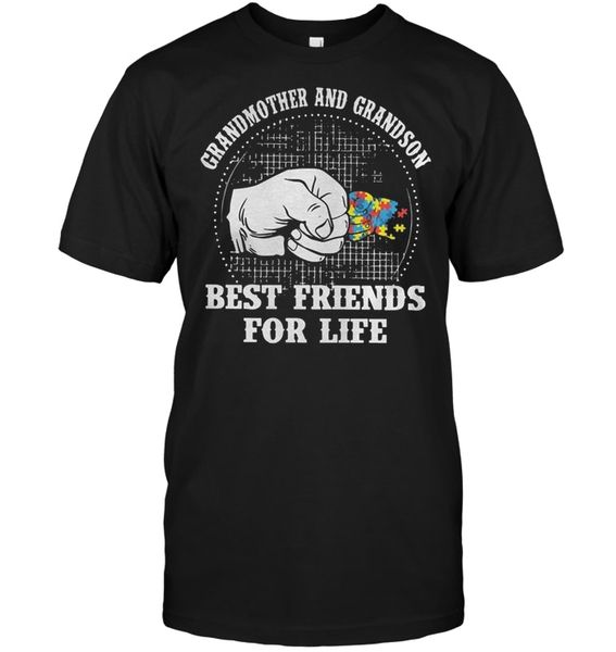 

autism grandmother and grandson friends for life t-shirt sport hooded sweatshirt hoodie