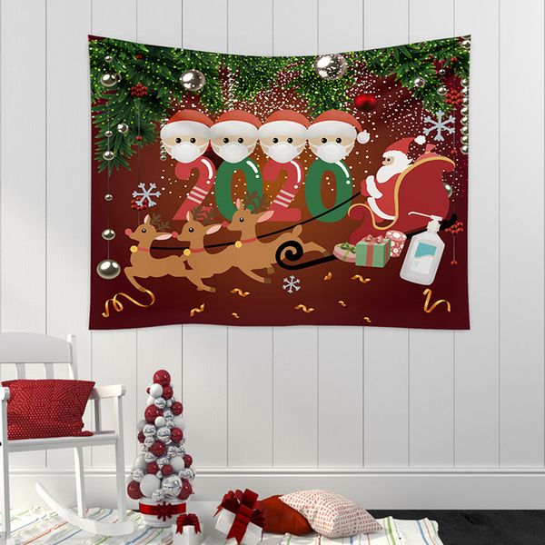 

2020 chirstmas карантин украшение стена гобелен висячие одеяло ковры семья выживших мультфильм гобелены украшение украшение e101302